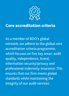 Core accreditation criteria