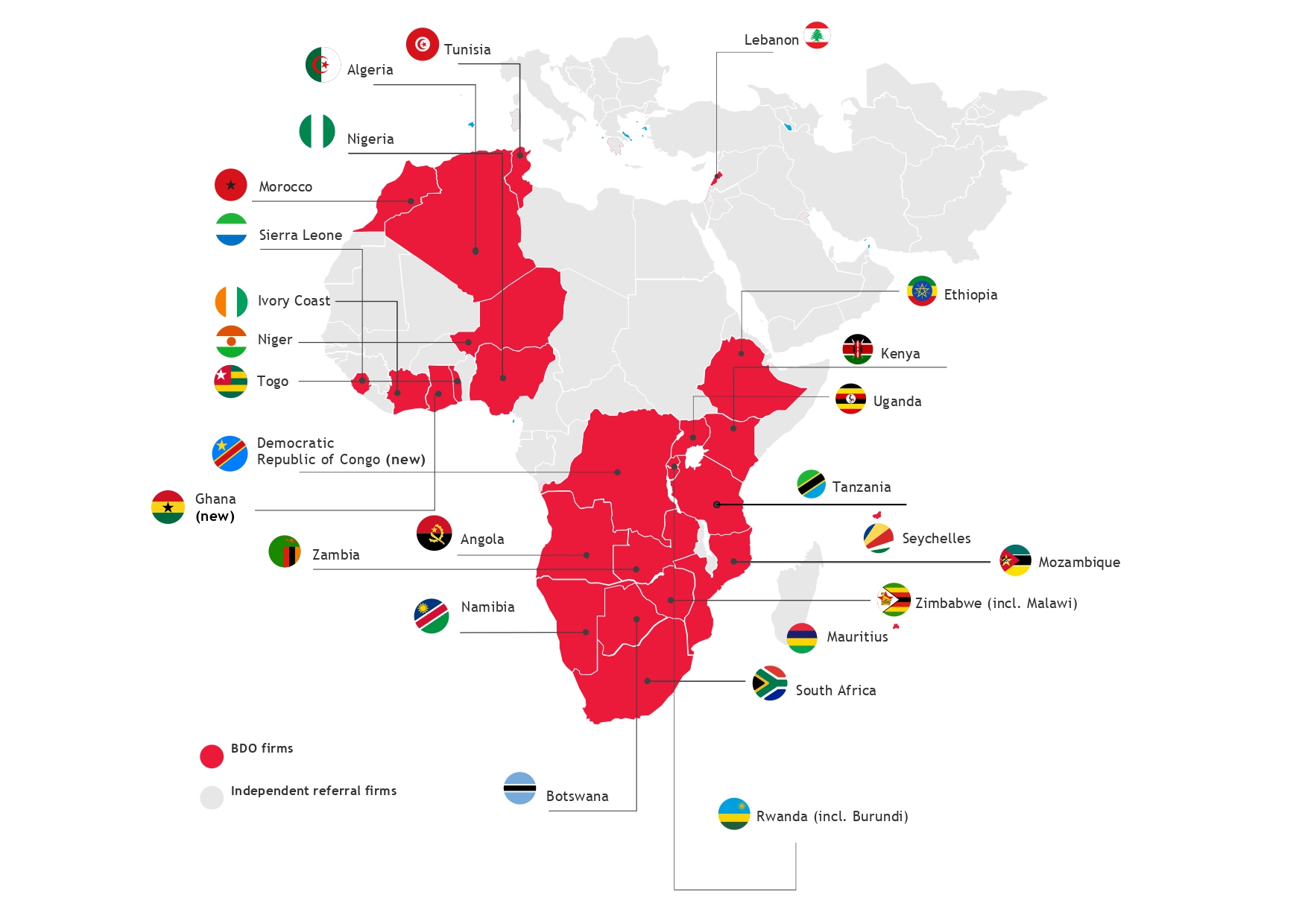 Our reach map